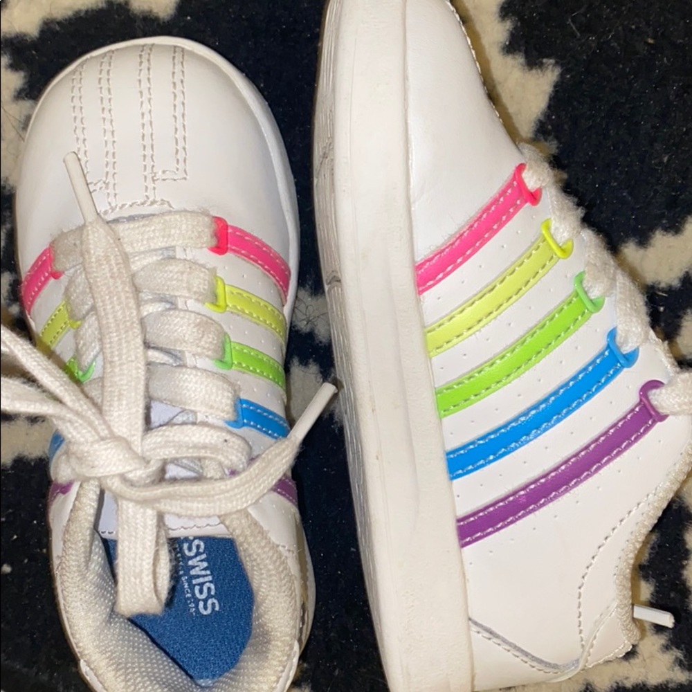 Rainbow striped Kswiss